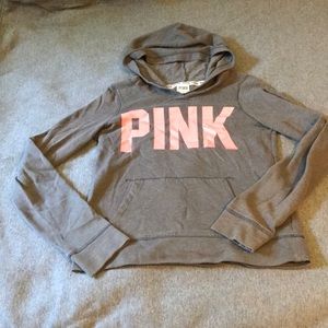 Pink hooded sweater